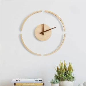 Transparent Acrylic Wall Clock Simple Wooden Wall Watch
